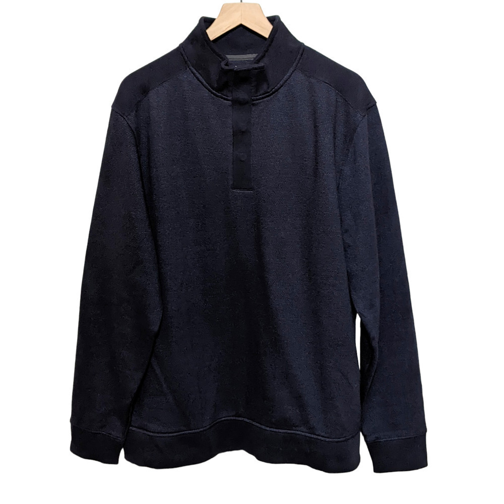 Van Heusen Men's Mock Neck Fleece Sweater Size L